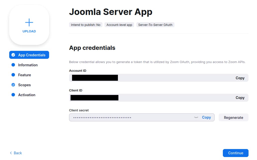 Zoom server app