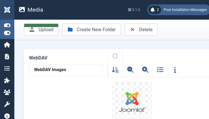WebDAV integration into Joomla
