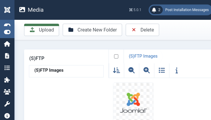 SFTP Joomla media manager integration